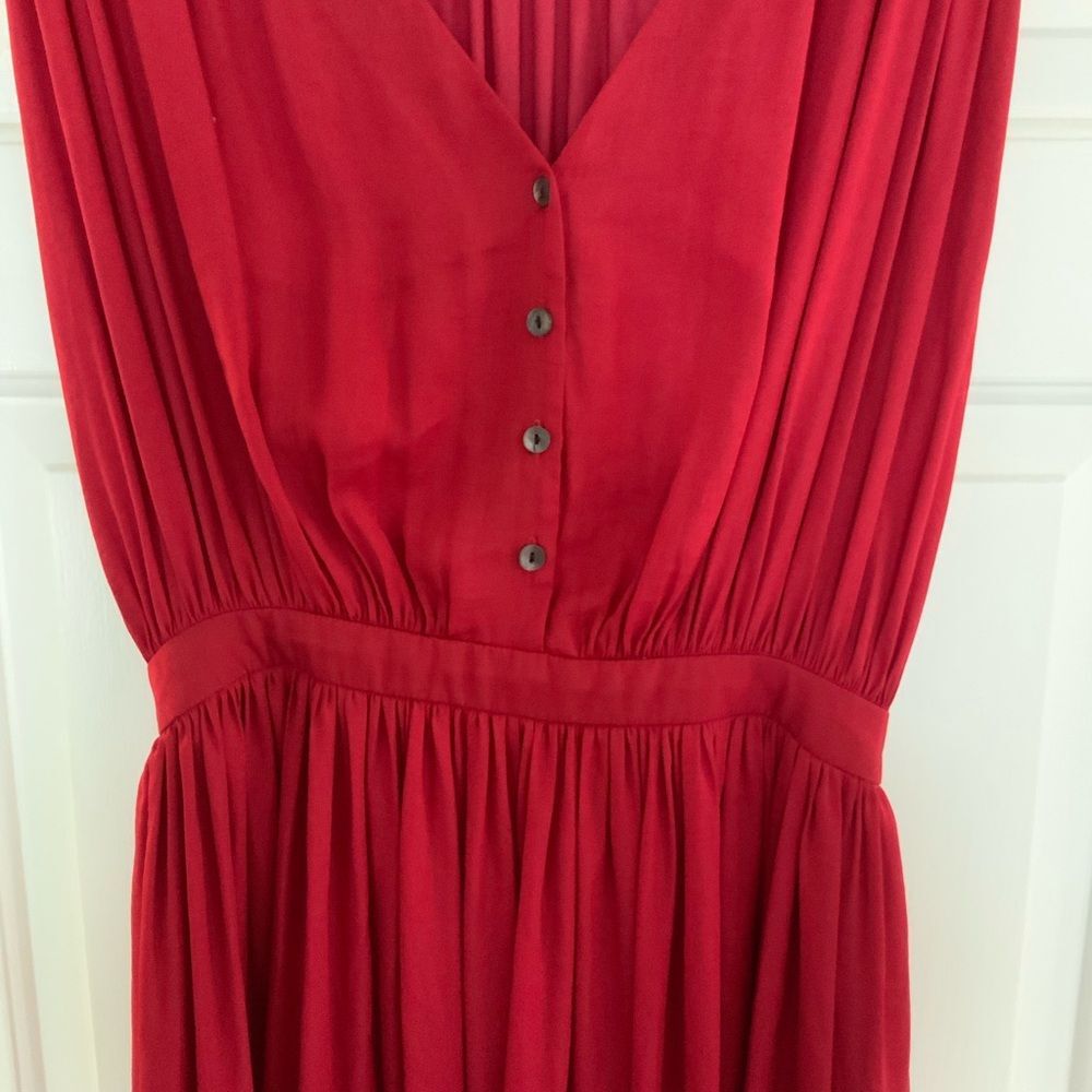 Nomad Red Ruched Dress